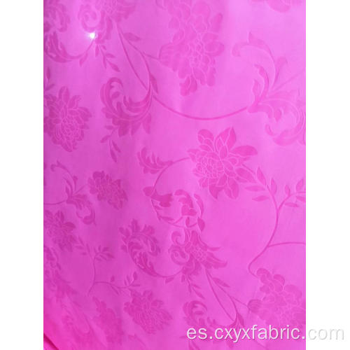 tela de poliéster rosa púrpura con relieve